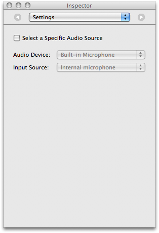 Audio Input Patch Settings